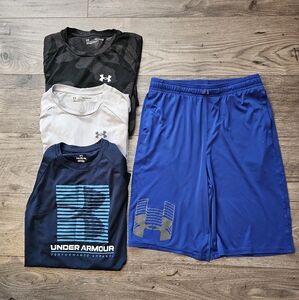Under Armour Lot of Boys summer clpthing. 16 years